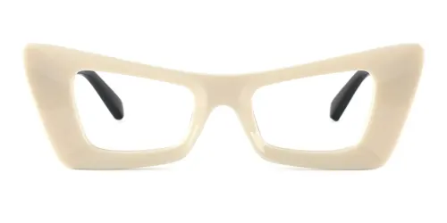 22075 Marin Cateye white glasses
