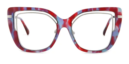 22140 Idla Rectangle, floral glasses