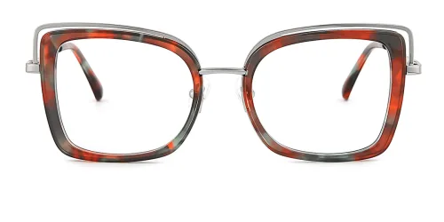 22143 Berenice Rectangle, floral glasses