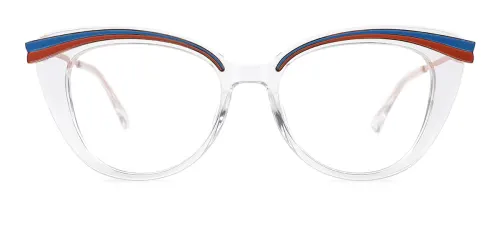 22165 Linn Cateye,Round,Oval clear glasses