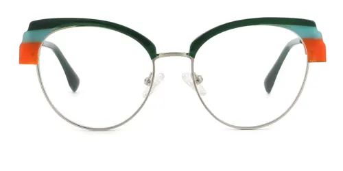 22167 Darius Cateye,Oval, green glasses