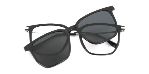 2227 Truda Rectangle black glasses