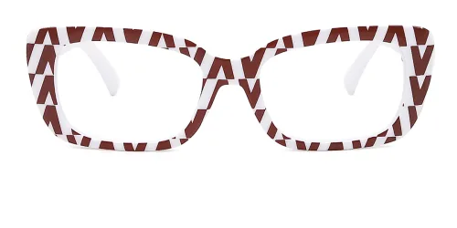 2227C Shellie Rectangle red glasses