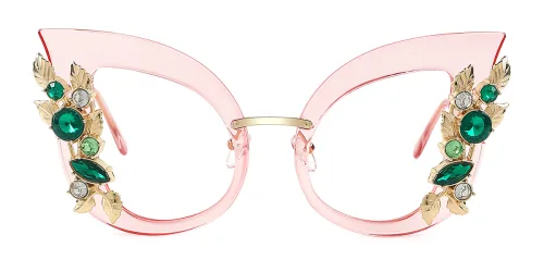 2233 JeanJeana Cateye,Butterfly pink glasses