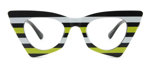 2275 Kaori Cateye, green glasses