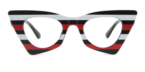 2275 Kaori Cateye, red glasses