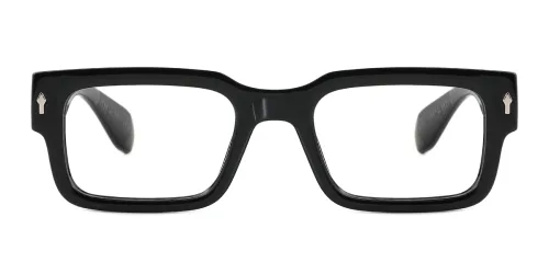 2346 Dawn Rectangle black glasses