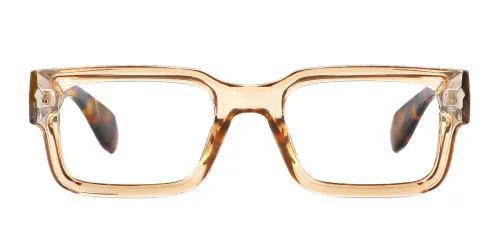 2346 Dawn Rectangle brown glasses