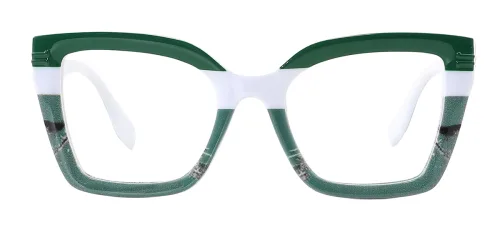 2347 Dallas Rectangle green glasses
