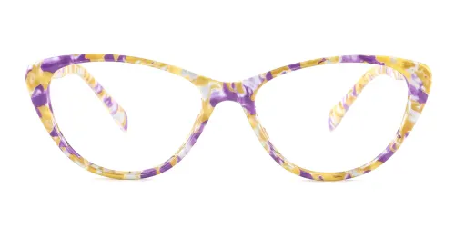 2401 Evita Cateye yellow glasses