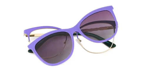 24013 Quera Cateye purple glasses