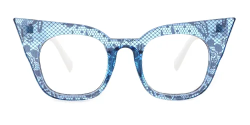 2405 Garwood Cateye blue glasses