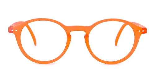 2428 Adelaide Round orange glasses