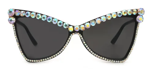 2463 Elvia Cateye,Butterfly, black glasses