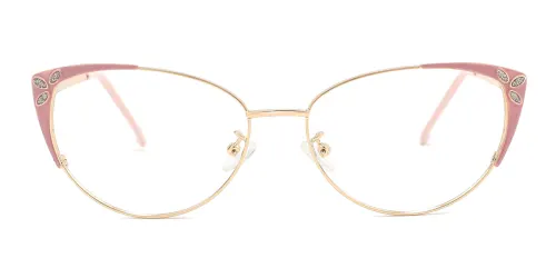 249 Adrienne Cateye pink glasses