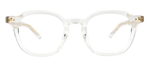 2557 Abrahams Geometric clear glasses