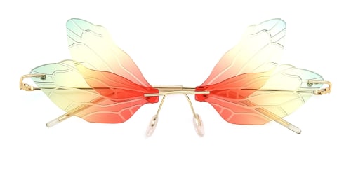 263 Immacolata Butterfly floral glasses