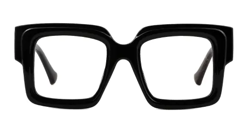 2717 Simone Rectangle black glasses