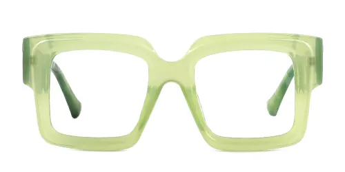 2717 Simone Rectangle green glasses