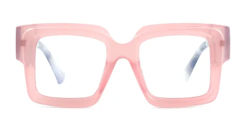 2717 Simone Rectangle pink glasses