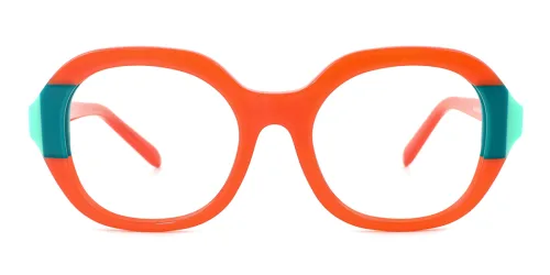 2815 Darcey Oval orange glasses