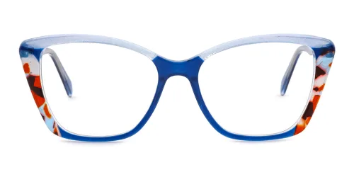 2819 Zena Cateye blue glasses