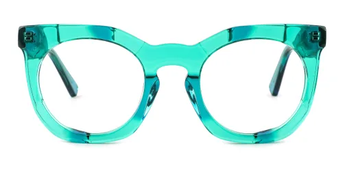 29057 Cathy Oval green glasses