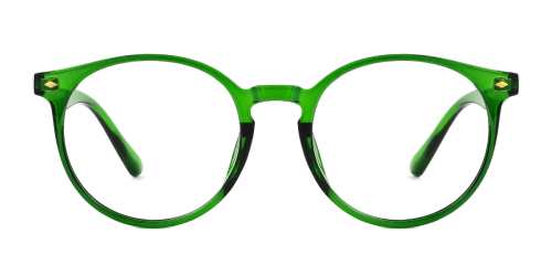 30046 Felica Round green glasses