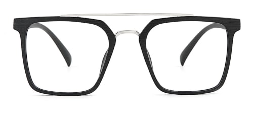 30098 Ard Rectangle,Aviator black glasses