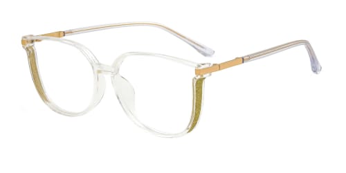 30122 Fillis Cateye,Rectangle clear glasses