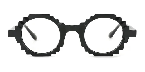 30150 Queeny Geometric black glasses