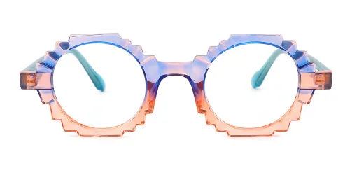 30150 Queeny Geometric multicolor glasses