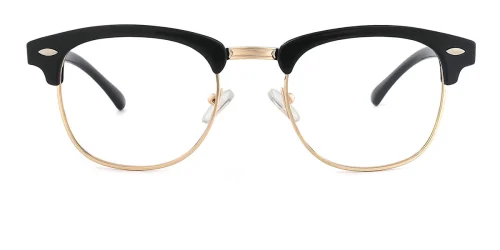 3016 Bernie Rectangle black glasses