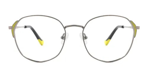 3021 Barrow Round,Geometric yellow glasses