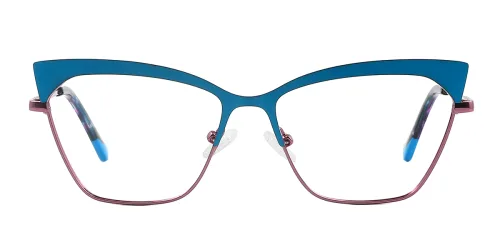 3049 Ricks Cateye blue glasses