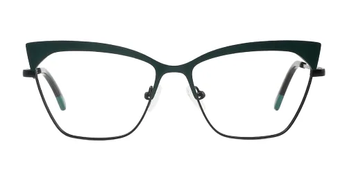 3049 Ricks Cateye green glasses