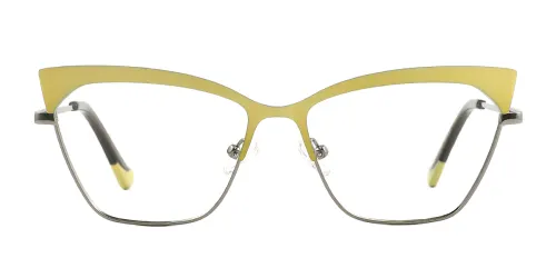 3049 Ricks Cateye yellow glasses