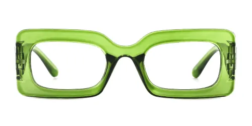 308 Moore Rectangle green glasses