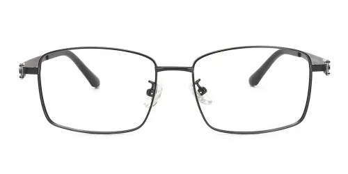 3163 Alfy Rectangle black glasses
