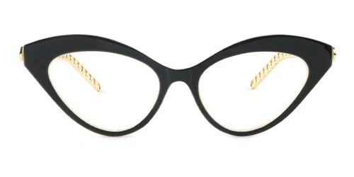3201 Sallie Cateye black glasses