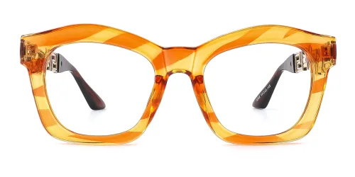 3208 Anabel Geometric, orange glasses