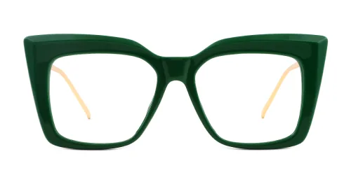 3215 Borneo Rectangle green glasses