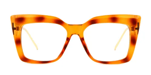 3215 Borneo Rectangle orange glasses