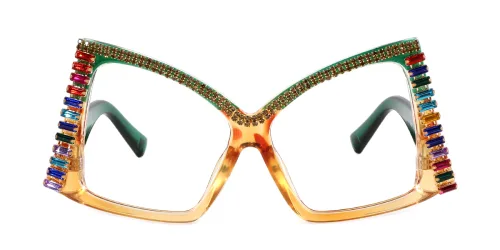3222 Zaira  green glasses
