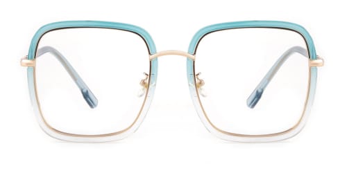 328 shelly Rectangle blue glasses