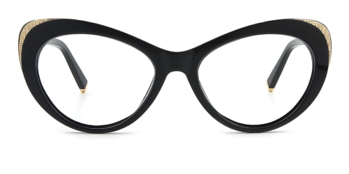 3405 Johnna Cateye black glasses