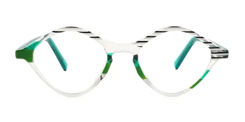 35012 Virna Oval green glasses