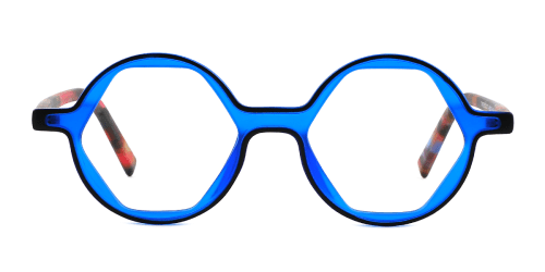 35013 Tabitha Geometric blue glasses