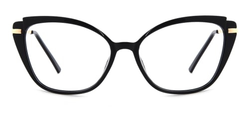 3547 Billi Cateye black glasses