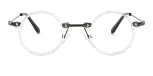 36108 Claudine Geometric clear glasses